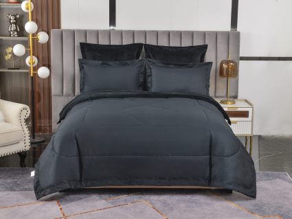 Комплект постельного белья Софи де Марко Энрике (черный) с одеялом Семейный