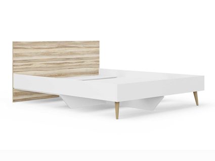 Кровать Сонум Ines Ясень ориноко + белый 200х200