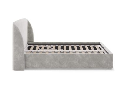 Кровать Сонум Nicole Микровелюр Светло-серый 180х190