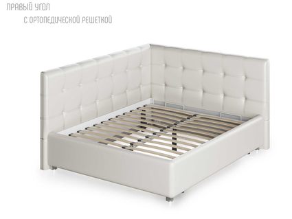 Кровать Nuvola Sabina угловая Velutto 14 160х190