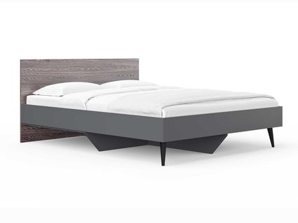 Кровать Сонум Ines Ясень анкор + серый 180х200