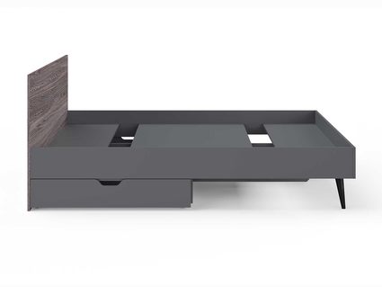 Кровать Сонум Ines Ясень анкор + серый 180х200