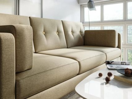 Диван Арско Ингвар Б трехместный серый Длина 199 см