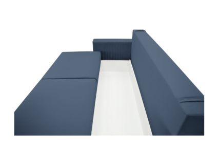 Диван Фиеста Мебель Тусон Лайт велюр Vivaldi 14 синий Длина 232 см