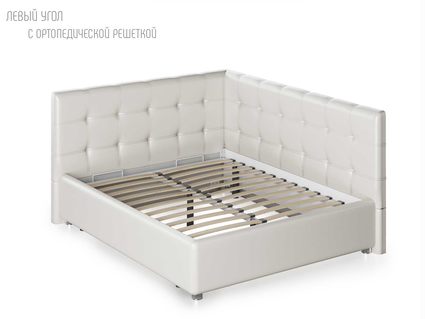 Кровать Nuvola Sabina угловая Velutto 14 160х190