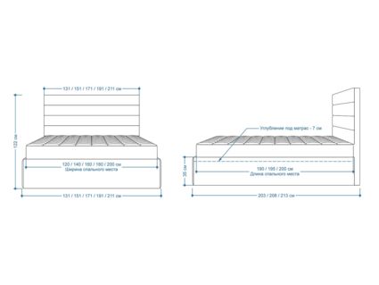 Кровать Lonax Кармела велюр Dolly-17 (с подъемным механизмом)