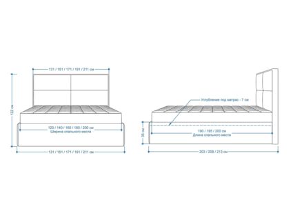 Кровать Lonax Марселла велюр Dolly-2 120х195