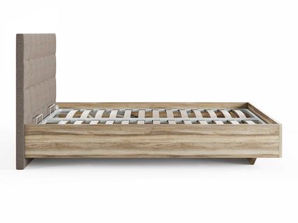 Кровать Сонум Luiza Ясень Ориноко + Кашемир Бежевый 120х190