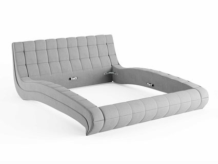 Кровать Сонум Milano Экокожа Белая (с подъемным механизмом) 180х200