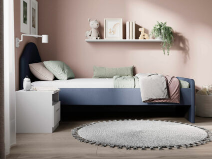 Кровать Сонум Emma Кашемир серый 140х200