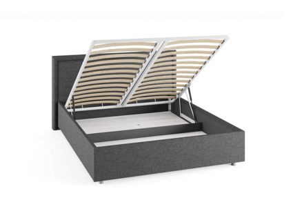 Кровать Сонум Bergamo Рогожка Пепельная (с подъемным механизмом) 180х200
