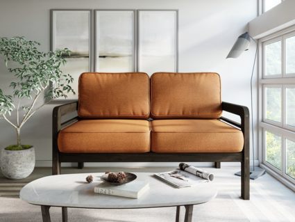 Диван Арско Бергер Мини двухместный оранжевый