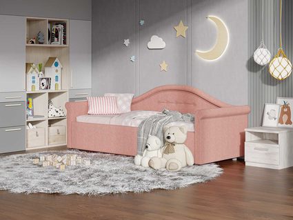 Кровать Сонум Maria Экокожа Белая (с подъемным механизмом) 120х200