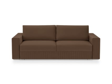 Диван Фиеста Мебель Тусон Лайт велюр Vivaldi 23 коричневый Длина 232 см