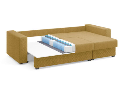 Диван Сонум Denver угловой Рогожка мокко Длина 267 см