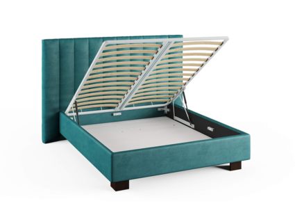 Кровать Сонум Barbara Кашемир Светло-серый (с подъемным механизмом) 180х190