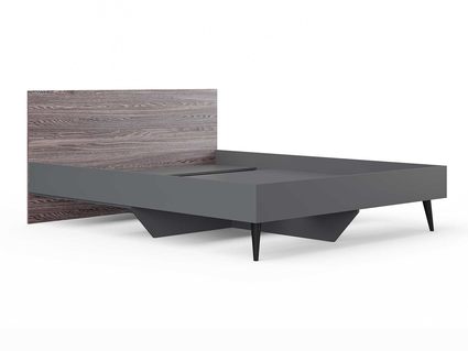 Кровать Сонум Ines Ясень анкор + серый 180х200