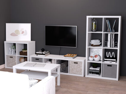 Стеллаж Гуд Лакк Фора 4Л белый 38х41