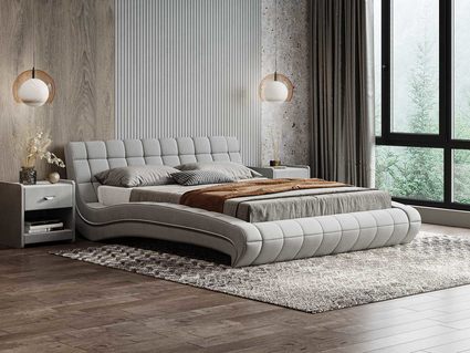 Кровать Сонум Milano Экокожа Белая (с подъемным механизмом) 180х200