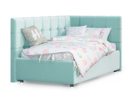 Кровать Nuvola Sabina угловая Velutto 14 160х190