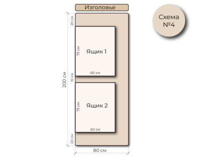 Кровать Mr.Mattress Site Box экокожа White 90х200