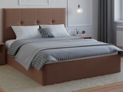 Кровать Lonax Алегра велюр Dolly-13 (с основанием)