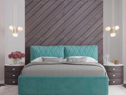 Кровать Nuvola Celeste Next 014 (с подъемным механизмом) 160х190