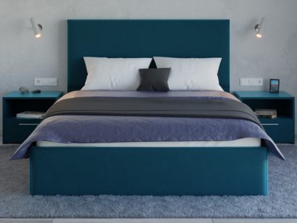 Кровать Lonax Фелиса велюр Dolly-13 (с основанием) 200х190