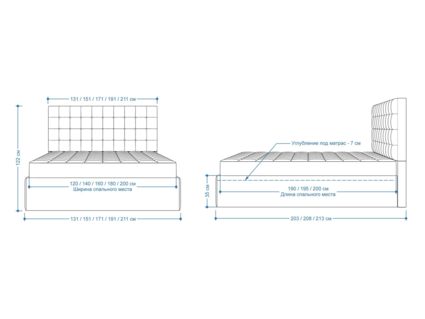 Кровать Lonax Аврора велюр Dolly-3 160х200
