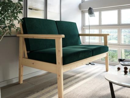 Диван Арско Лориан Мини двухместный зеленый Длина 139 см