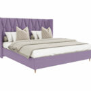 Кровать Beautyson Rebecca велюр Formula 890 сиреневый 180х190