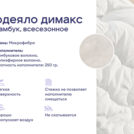 Одеяло Димакс Бамбук всесезонное + подушка Димакс Базис Макси 200х220