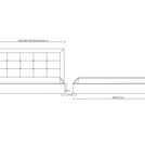 Кровать Димакс Норма + Сапфир с подъемным механизмом 140х190