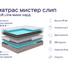 Кровать Димакс Лероса + матрас Мистер Слип Soft Line Мини Хард 140х200