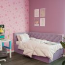 Кровать Димакс Бриони с подъемным механизмом 120x200 Велюр Velutto 33 уцененная 120х200